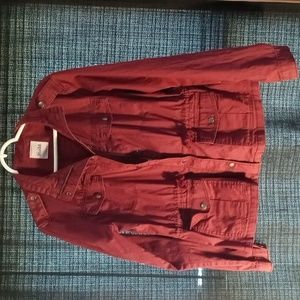 MUDD maroon light weight jacket size L